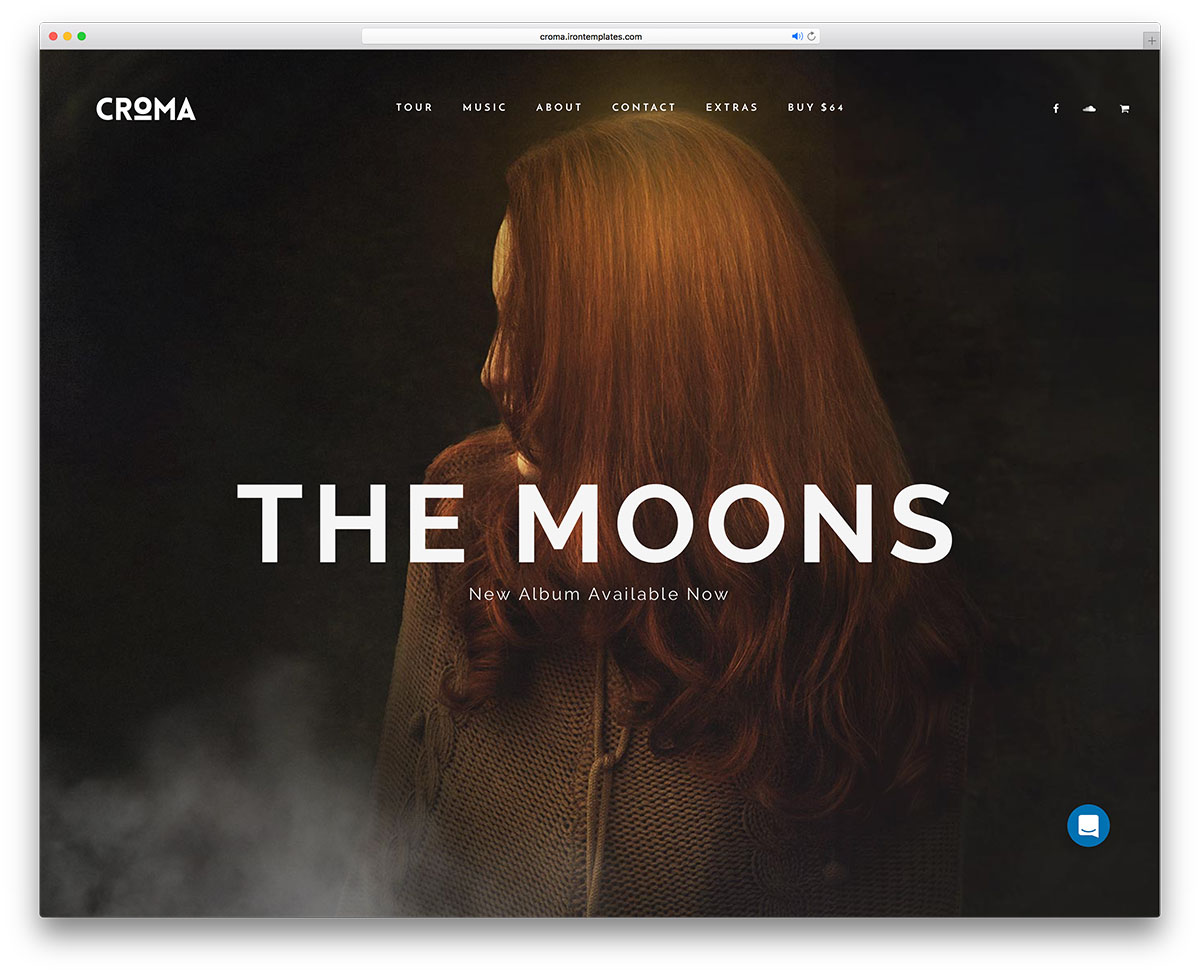 WordPress Themes for Musicians - Croma