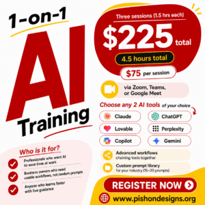 1 on 1 AI Virtual Training (3 Sessions)